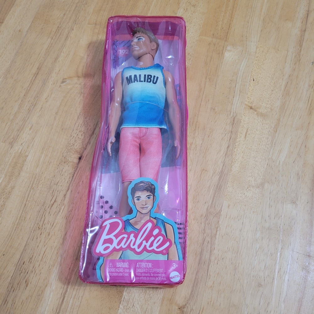 Barbie Fashionistas Ken Doll 192 Vitiligo Malibu Tank Ombre Top HBV26 Mattel NEW